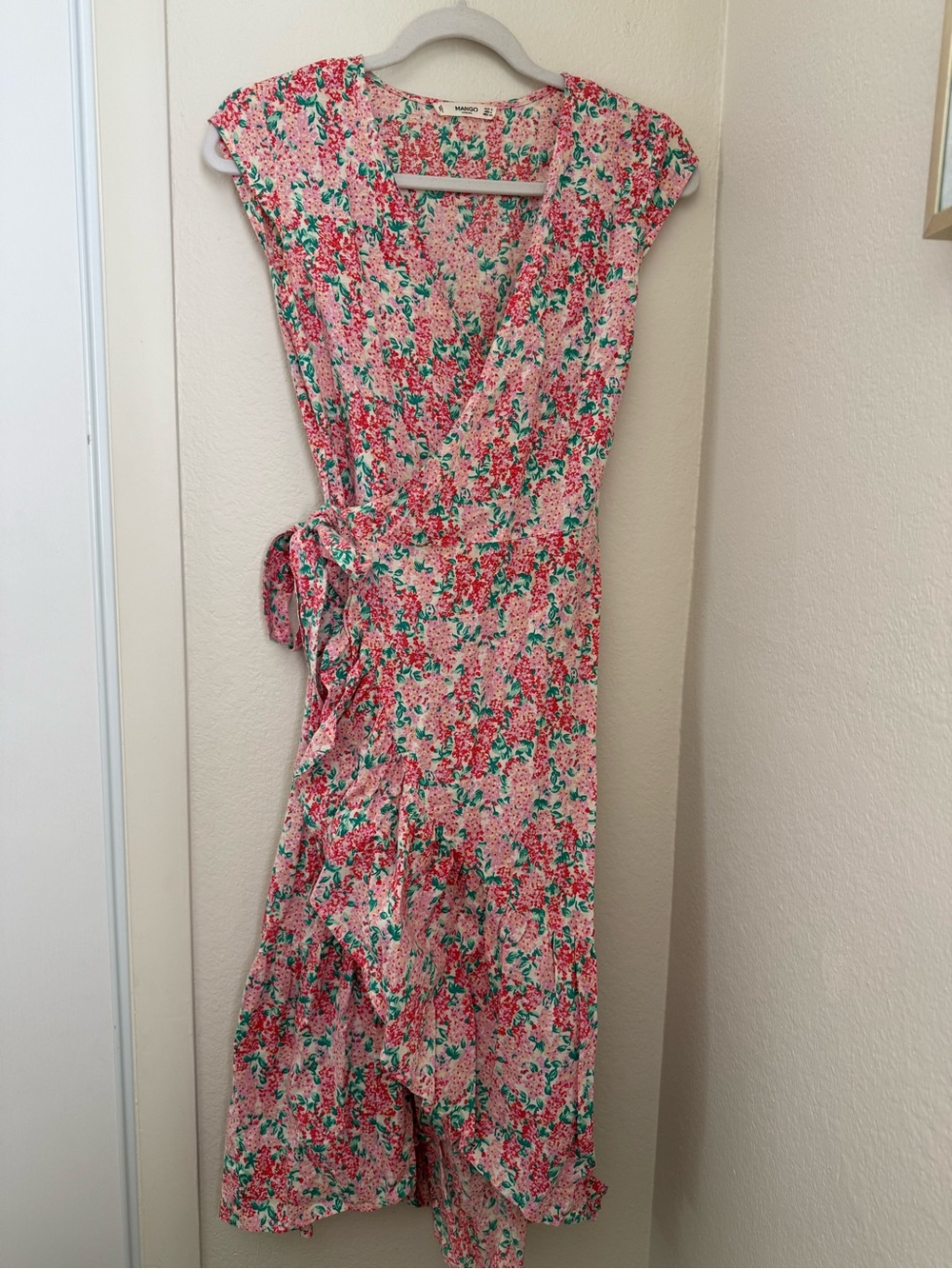 Mango Floral Wrap Dress